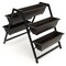 Black 3-Tier Vertical Raised Garden Planter Bed with 5 Plant Boxes and 2 Built-in Handles